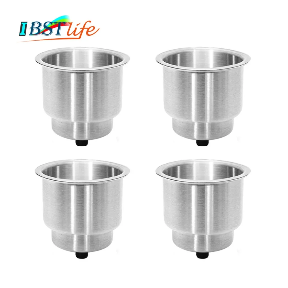 

Stainless Steel 304 Cup Drink Holder Can Bottle Holder Stand Mount Support Auto Car Marine Boat Truck RV Fishing Box