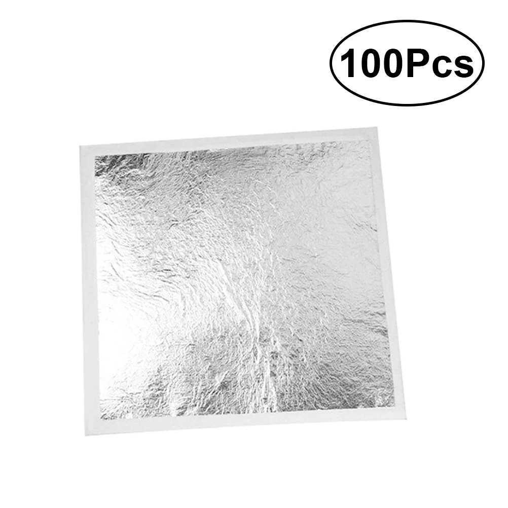

100 Foil Paper Maintenance Thin Leaf Leaf for DIY Furniture Gilding Crafts
