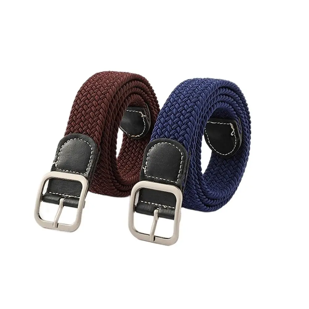 

Декоративный ремень для студентов, повседневный корсет с квадратной пряжкой, брезентовый плетеный пояс, регулируемый пояс, Женский поясной ремень