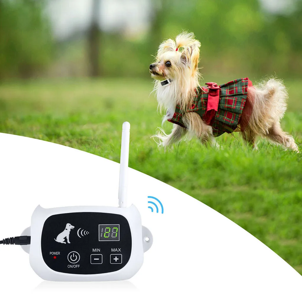 

Shock Collar Pet 100 Levels 500 Meters Electric Fence Anti-bark Trainer Training Tool Pets Supplies 1-drag-1 US Plug