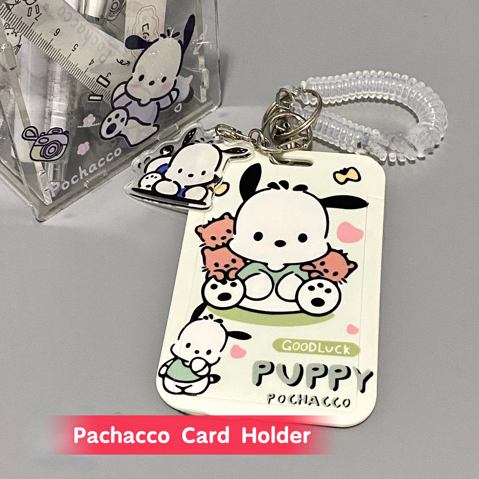 

Ins Wind Sanrio Pachacco, Студенческая горка, набор карт, автобусная карта, удостоверение личности, защитный рукав, карта контроля доступа