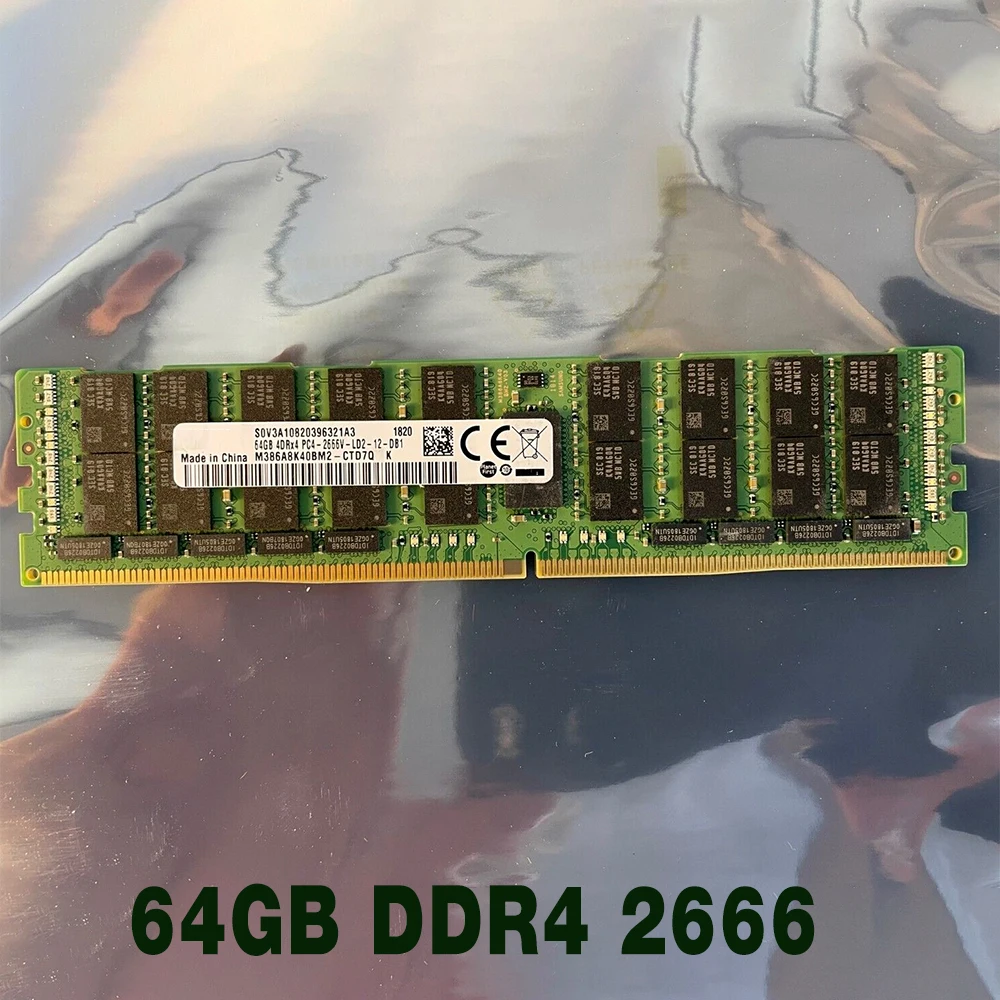 Фото 1 шт. для Samsung RAM M386A8K40BM2-CTD7Q PC4-2666V серверная память быстрая доставка высокое качество 64 ГБ 4DRx4 DDR4 2666 №1
