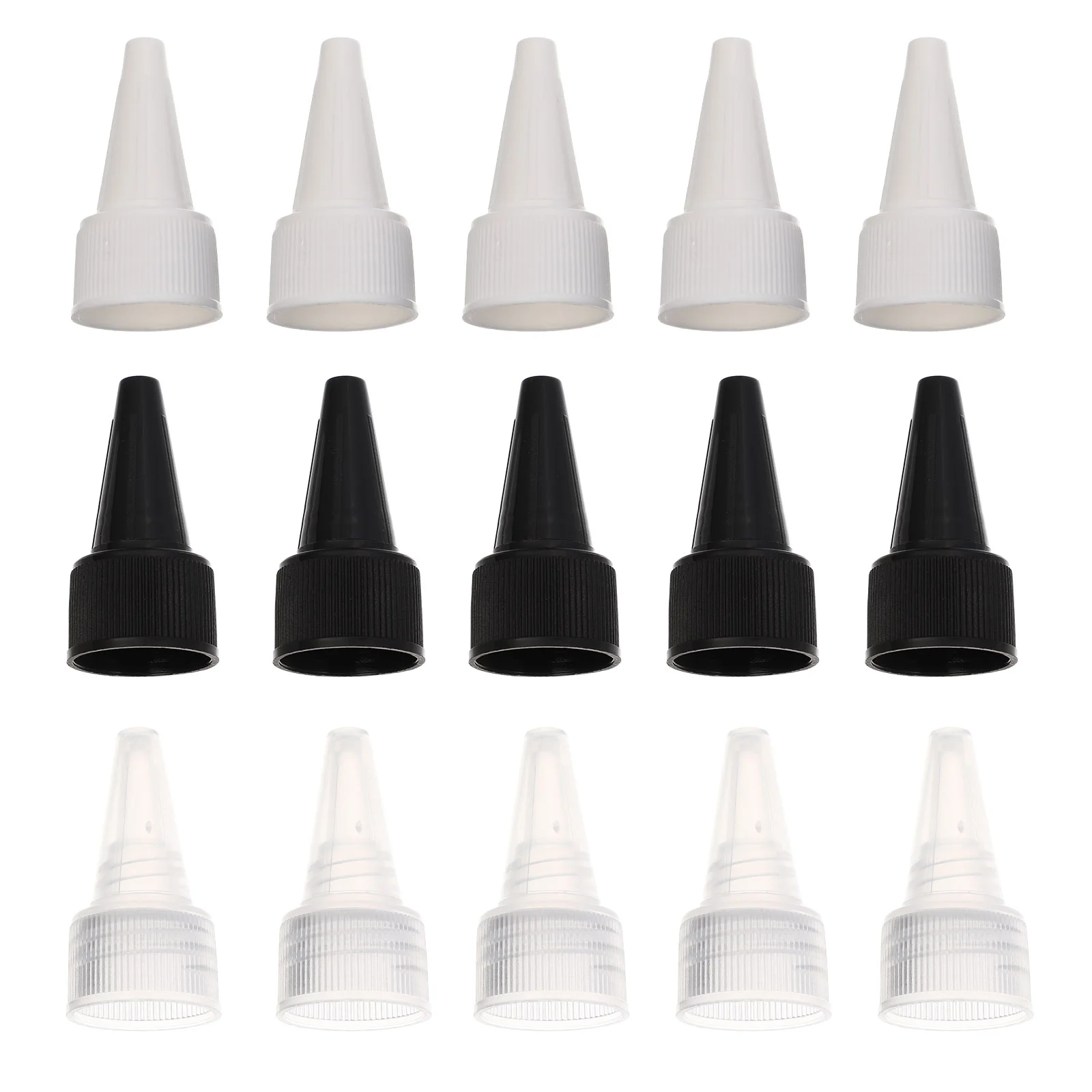 

Bottle Glue Squeeze Applicator Cap Caps Mouth Pointed Lid Lids Tip Liquid Tips Needledispensing Sealing Squirtreplacement Hair