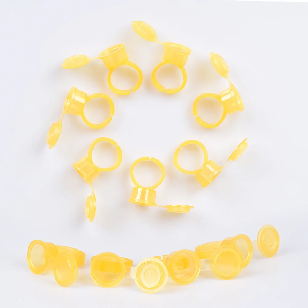 

3 Sizes Disposable 50pcs Silicone Ring for Eyebrow Permanent Makeup Ink Holder Tattoo Accessory Supply