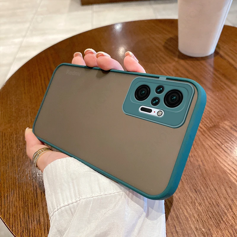 Shockproof Camera Lens Matte Case For Xiaomi Redmi Note 11 E 10 S Pro K50 Poco X3 F3 M4 Pro Mi 11T 10T Pro 11 Lite 5G NE Cover