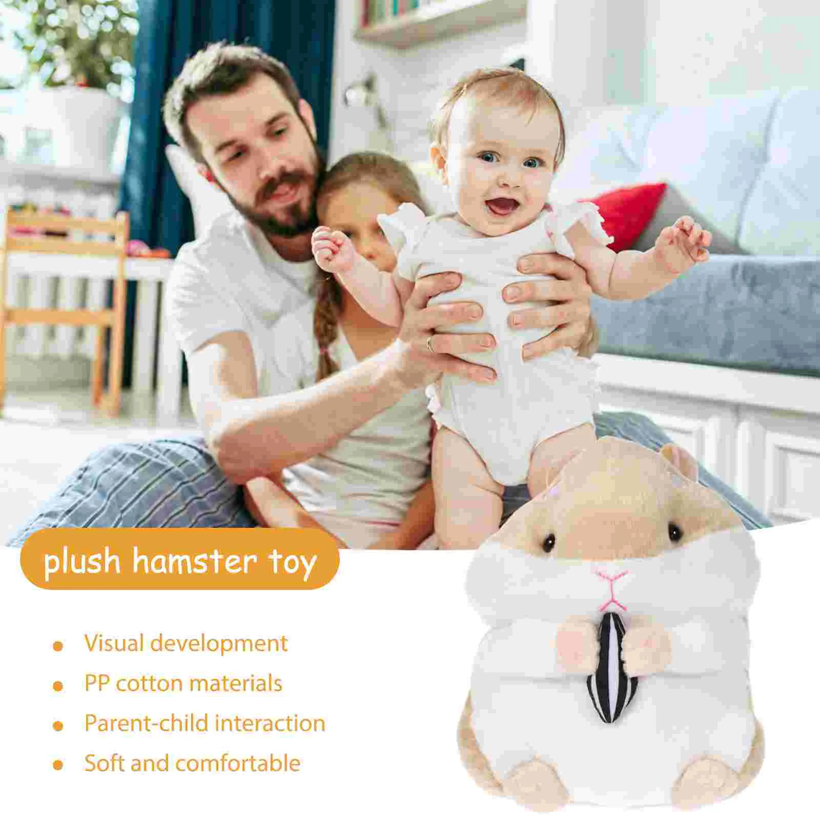 Мягкая плюшевая игрушка-симулятор хомяка очаровательная игрушка с героями