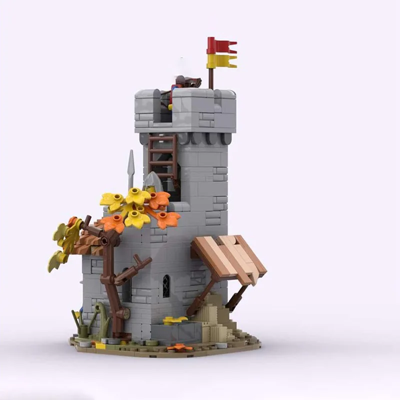 Набор для сборки средневекового замка MOC (468 деталей): Архитектурная модель «Львиный рыцарь» с пунктами контроля на границе – Конструктор DIY – Идеальный подарок на праздники и дни рождения (art.: 3920daa68d754) - 3920daa68d754