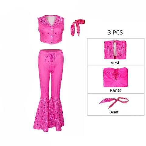 Необычный мультяшный Костюм Барби для взрослых, очаровательный розовый милый женский косплей, одежда для девочек, Классическая кукла на Хэллоуин