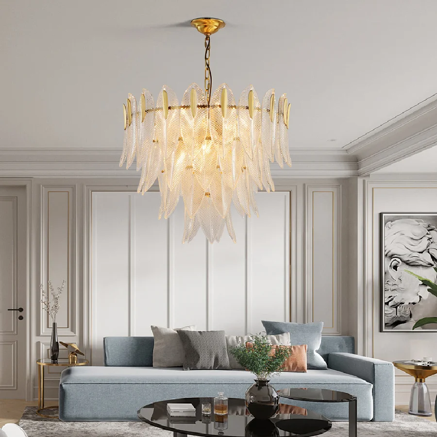 

Light Luxury Chandelier Living Room Atmospheric Lighting Net Red Ins Wind Restaurant Light Creative Decorative Crystal Chandelie