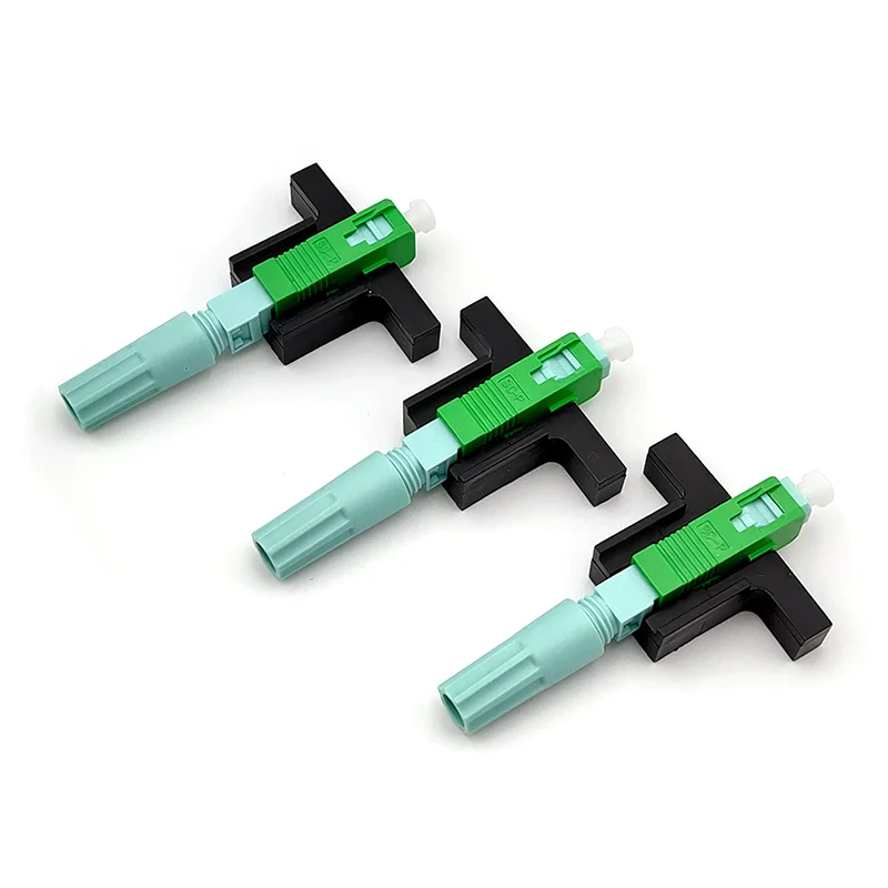 Free Shipping  FTTH Tool Cold Connector Tool Fiber Optic Fast Connnector High Quality 58MM SC APC UPC SM Single-Mode Optical Con