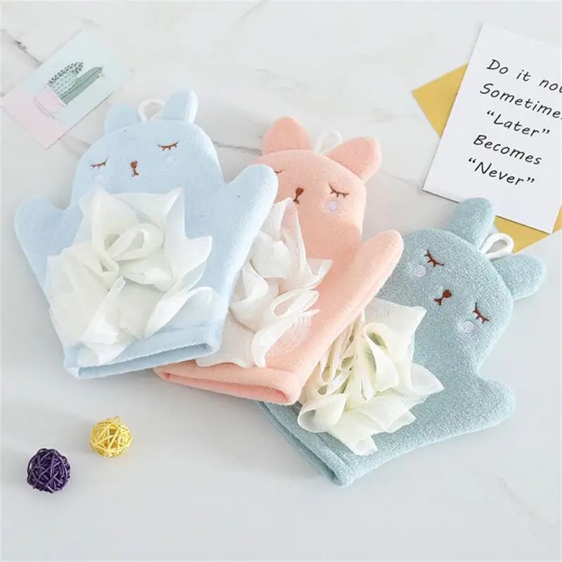 

Вискозная Губка Материал, перчатка для ванной, двусторонняя мягкая ванна, легко вспененный скраб для душа, простая и модная форма, мягкая те...