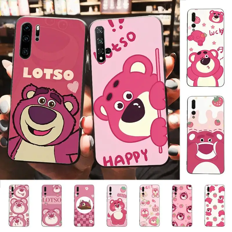 

Cute Cartoon Anime Role L-Lotso Doll Phone Case For Huawei P 8 9 10 20 30 40 50 Pro Lite Psmart Honor 10 lite 70 Mate 20lite