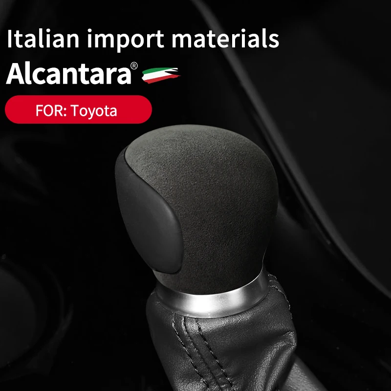 

Alcantara Suede Car Shifter Cover for apply to Toyota C-HR, IZOA Gear Cover 2018-2022 Model Retrofit Interior Protective Cover
