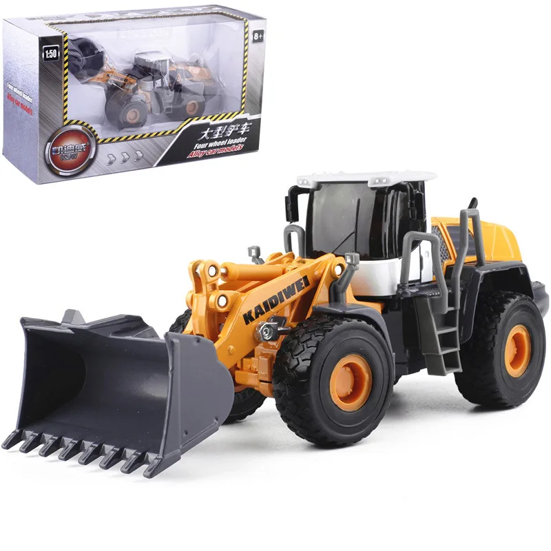 

1/50 High Simulation Diecast Forklift Tractor Shovel Soil Shifter Bulldozer Earthmover Loader Alloy Model Gifts for Children
