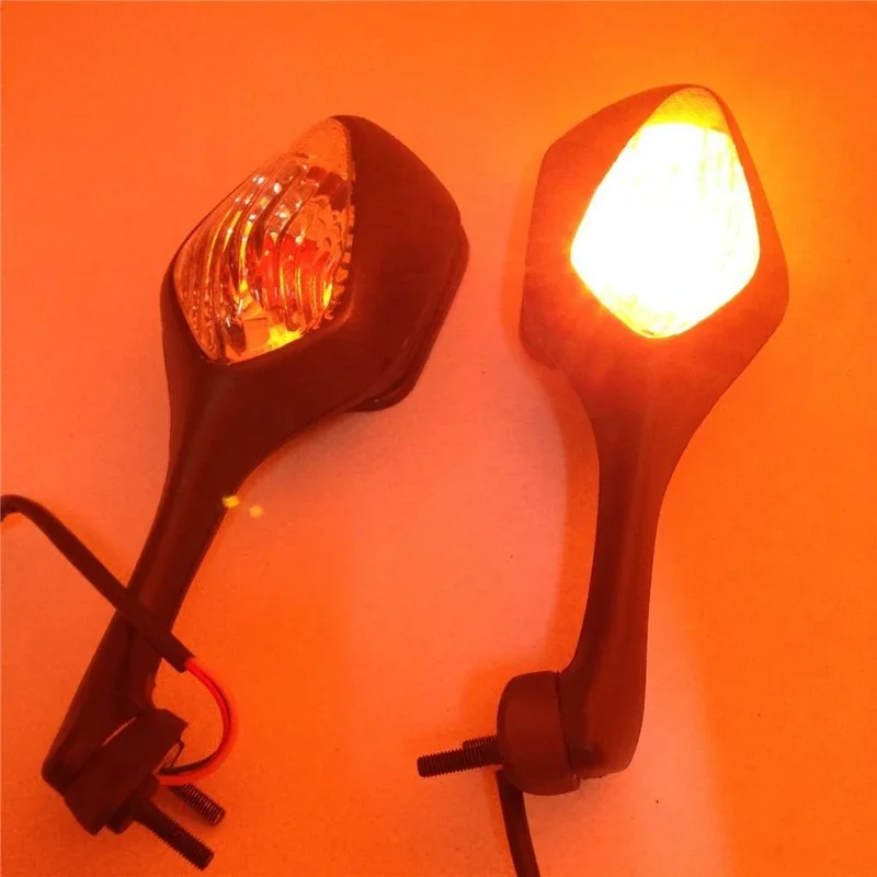 Мотоциклетные светодиодные указатели поворота боковые зеркала заднего вида для