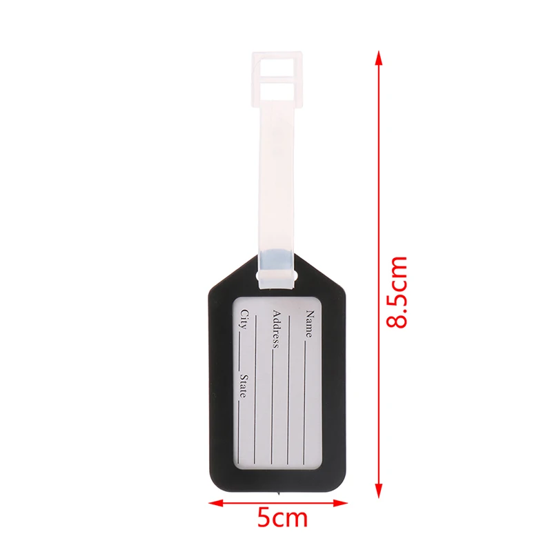 10PCS Luggage Tag Boarding Shipping Plastic Baggage Tags Travel Accessory Women Men Suitcase ID Address Name Holder Bag Label images - 6