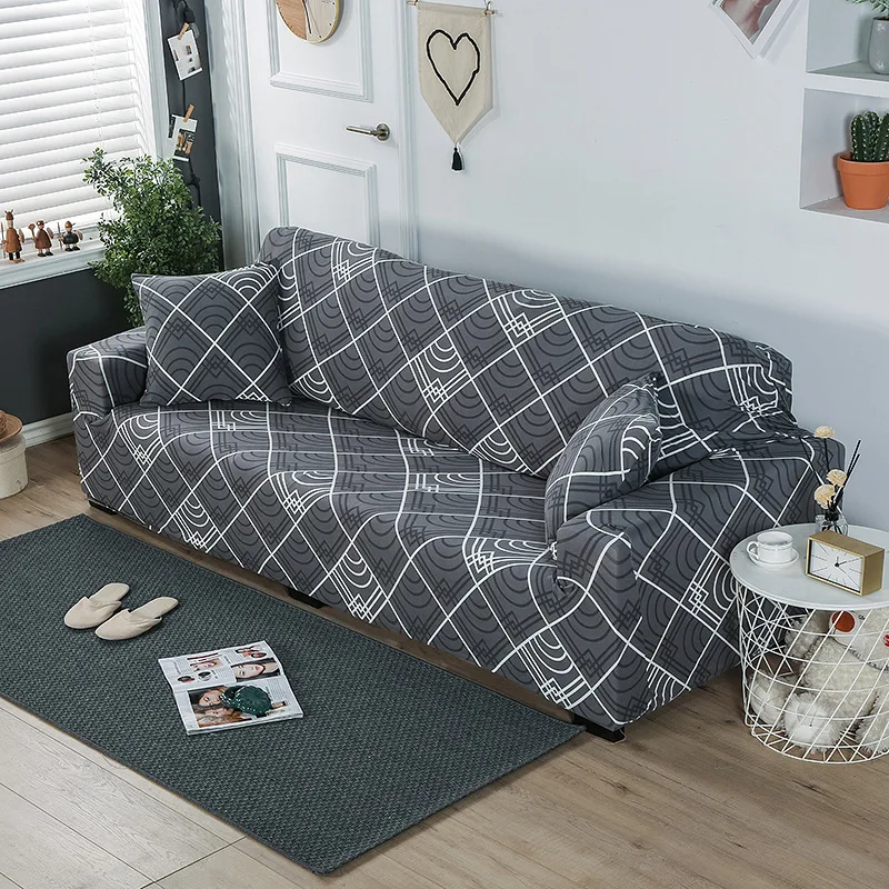 

Stripe elastic couch covers for sofas non-slip full-cover sofa covers for living room home sectional sofa dustproof protector