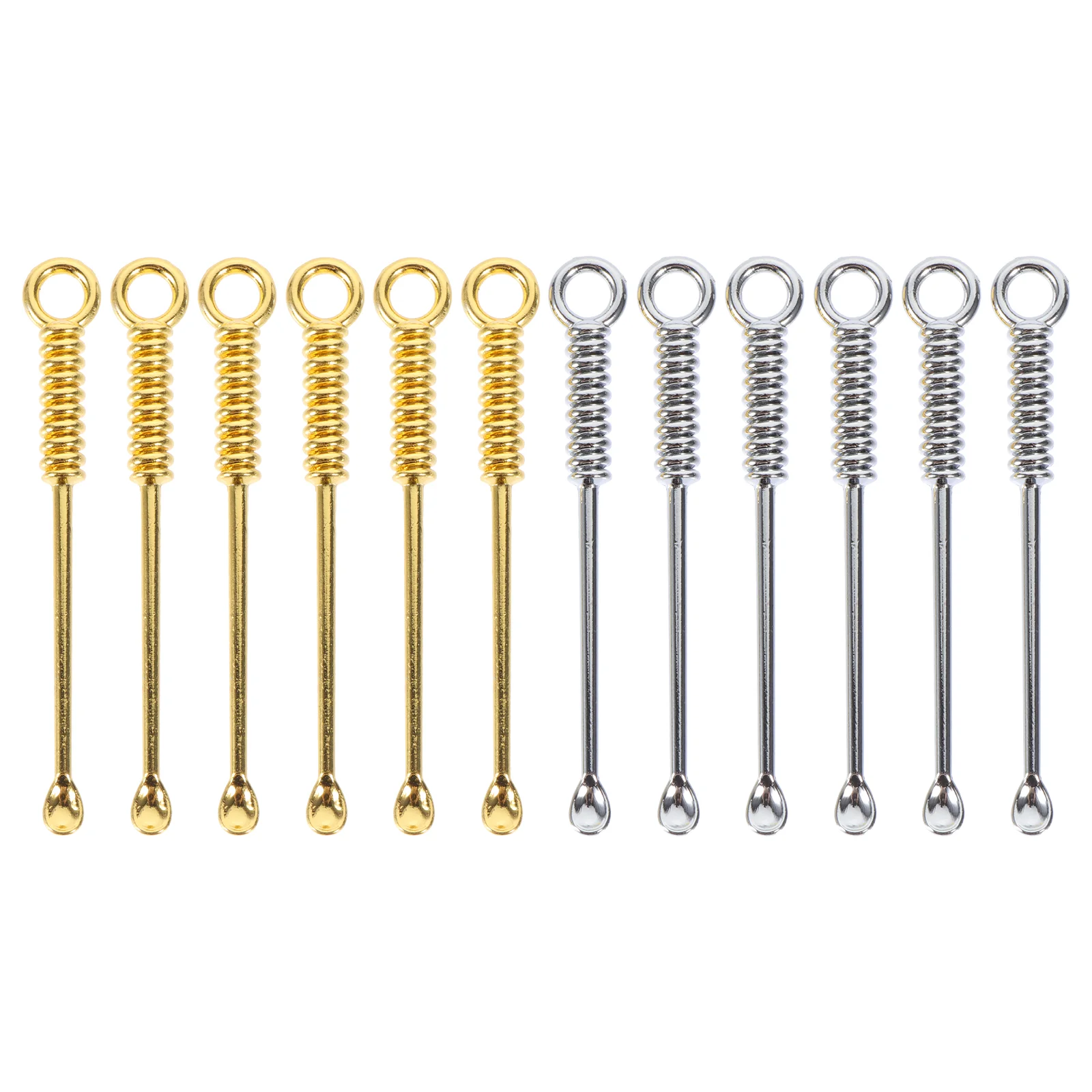

Spoon Mini Scoop Tiny Scoops Powder Measuring Spoons Pendant Metal Medicinemicrofilling Vials Gold Scooper Pendants Small