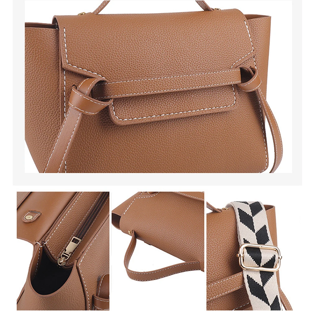 2022 New DIY Handmade Backpack Fish Mouth Design Handbag Bag Accessories With Shoulder Bags Strap Leather Women Handbag