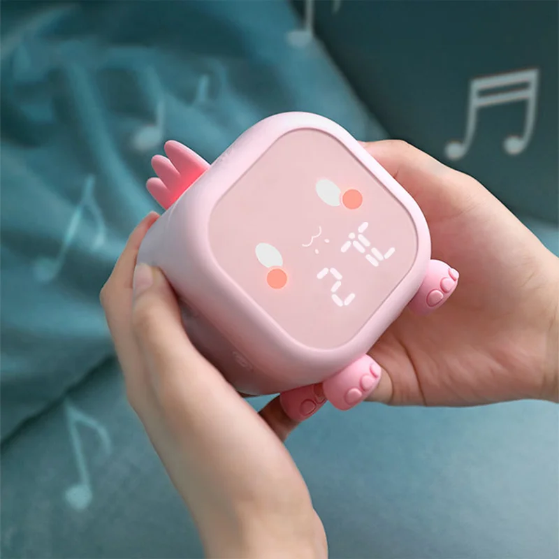 

Cute Alarm Clock For Children Dinosaur Digital Alarm Clock With Night Light Bedside Desktop Kids Sleep Trainier Wake Up Clock