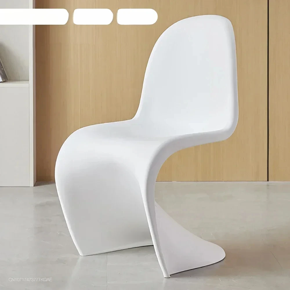 Скандинавский обеденный креативный акриловый пластиковый стул S-образной формы