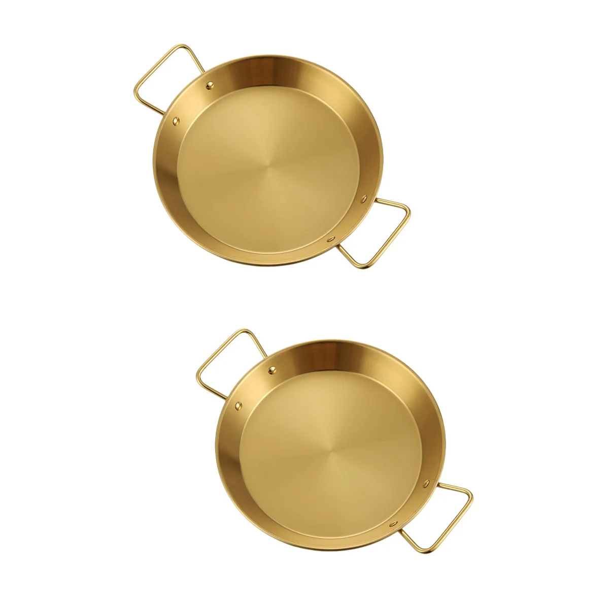 

Pan Serving Frying Steel Stainless Pot Saucepan Tray Low Platterstick Plate Non Cooking Cookware Camping Fried Wok Round Paella