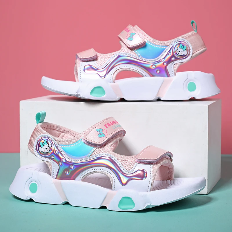 Kids  Girls Sandals  Fashion Summer Chilren Shoes for Girl Soft EVA Sole Lightweigh 5~10Y Toddler   Sandalias for Children