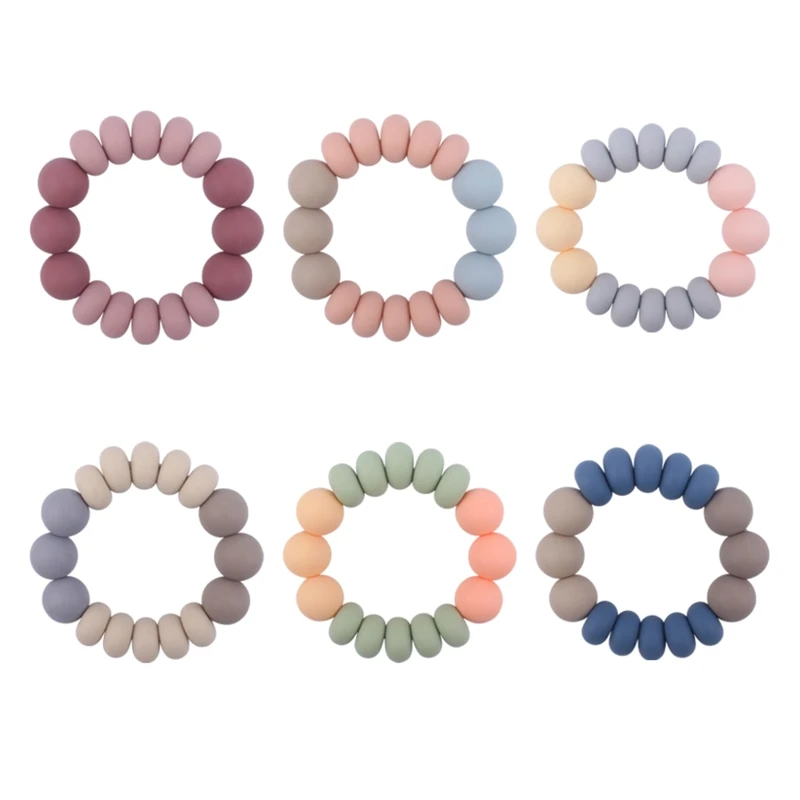 

Silicone Baby Teether Toy Teething Toddler Bracelet Teether Toys for Baby