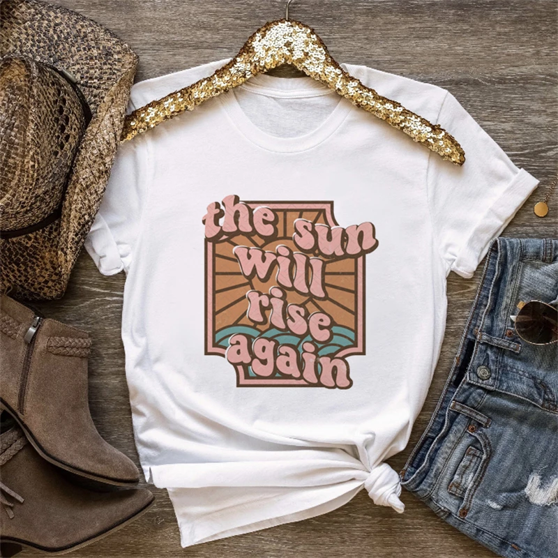 

Женский топ, футболка с принтом и графическим принтом букв, женская одежда, милая и милая летняя мультяшная модная одежда 90-х с коротким рука...