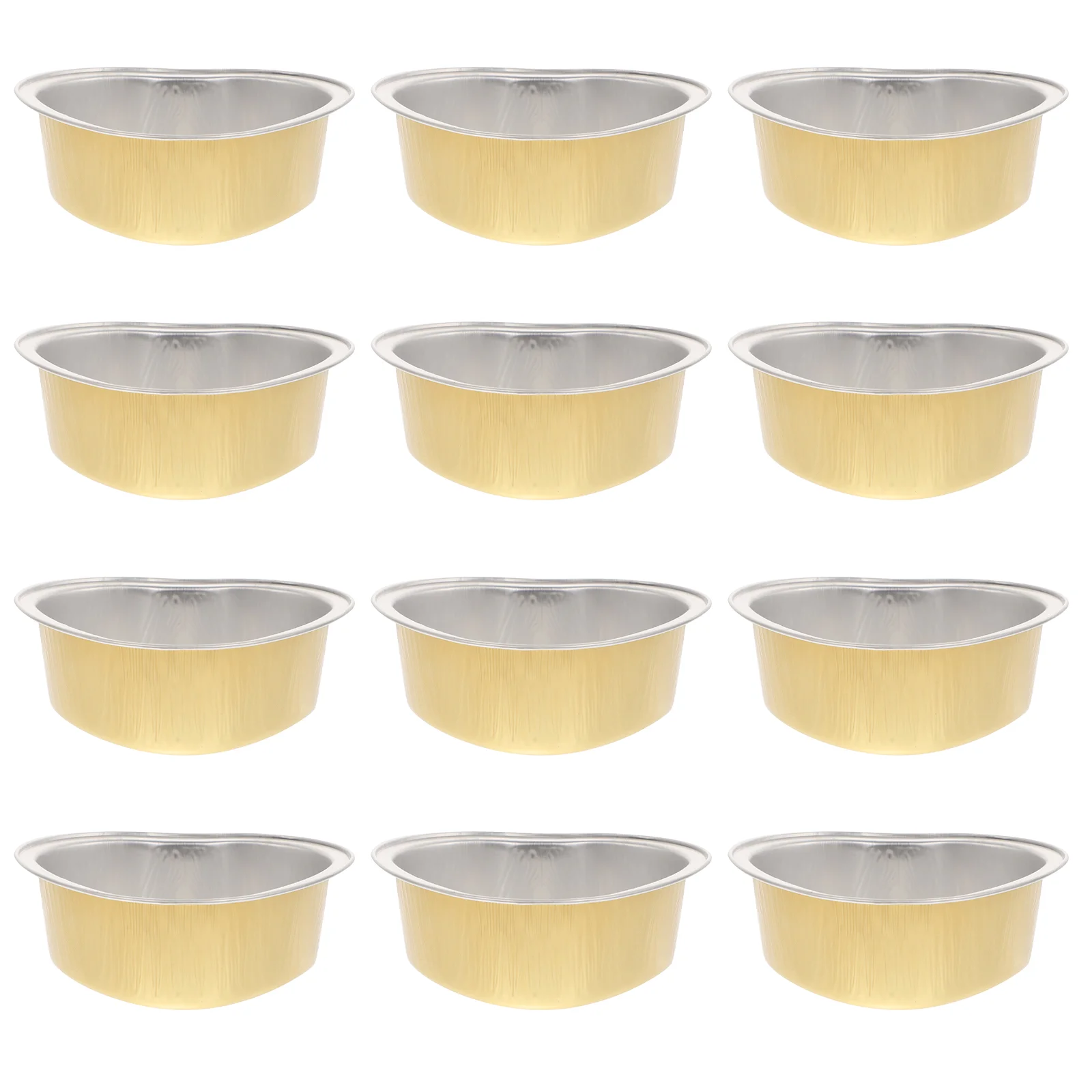 

12Pcs Aluminum Foil Bowl Hair Removal Waxing Bowls for Home Beauty Salon