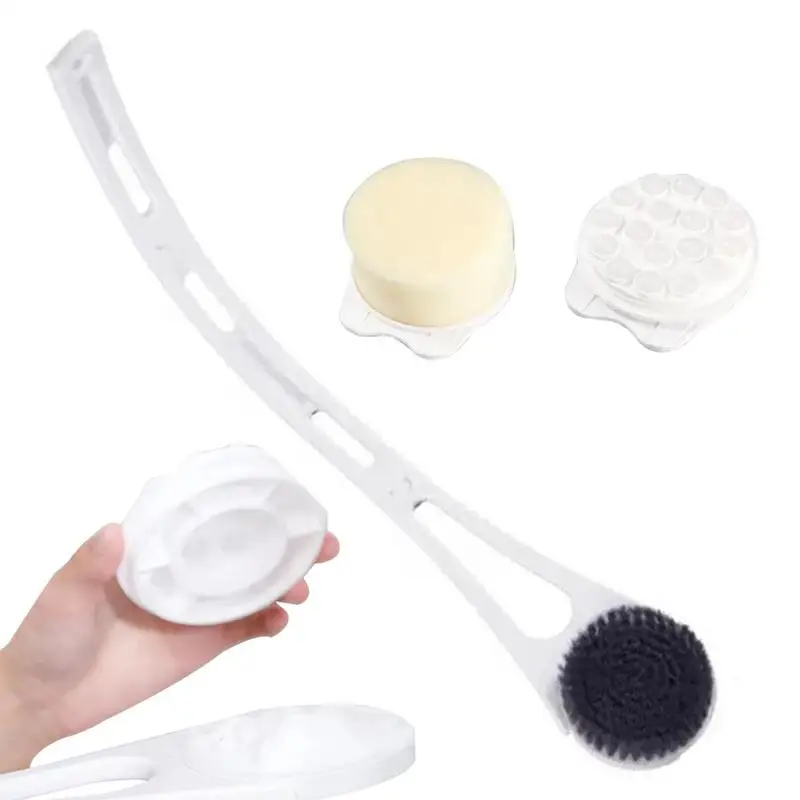 

Long-Handled Scrubbing Brush Dry Exfoliation Brush Or Wet Shower Brush With Moderate Bristles Scrub Bath Brush Long Handle Rub