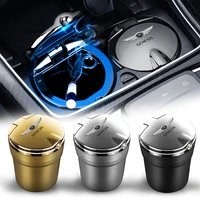 car ashtray with led light cigarette holder storage container for genesis coupe gv80 g80 g70 g90 cup holder ashtray aaccessories