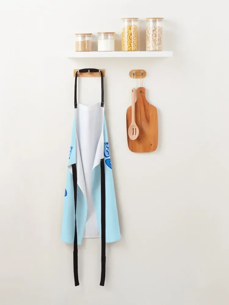 Фартук Groovy Blue Planet рабочий женский аксессуар шеф-повара с персональным логотипом