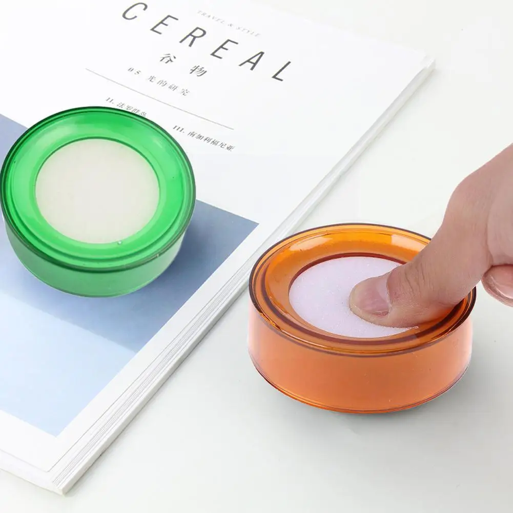 

1 шт., влажная губка для смачивания пальцев, губка для смачивания пальцев, круглая заслонка, симпатичная бумажная губка X7m0