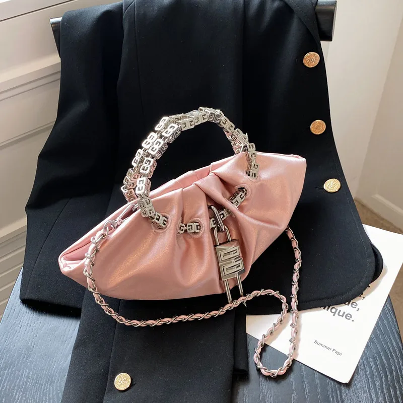 

Small Crowd Pleated Cloud Women's Bag 2022 New Dinner Kendou Chain Handheld Messenger Bag High Quality Women Purse and Handbags