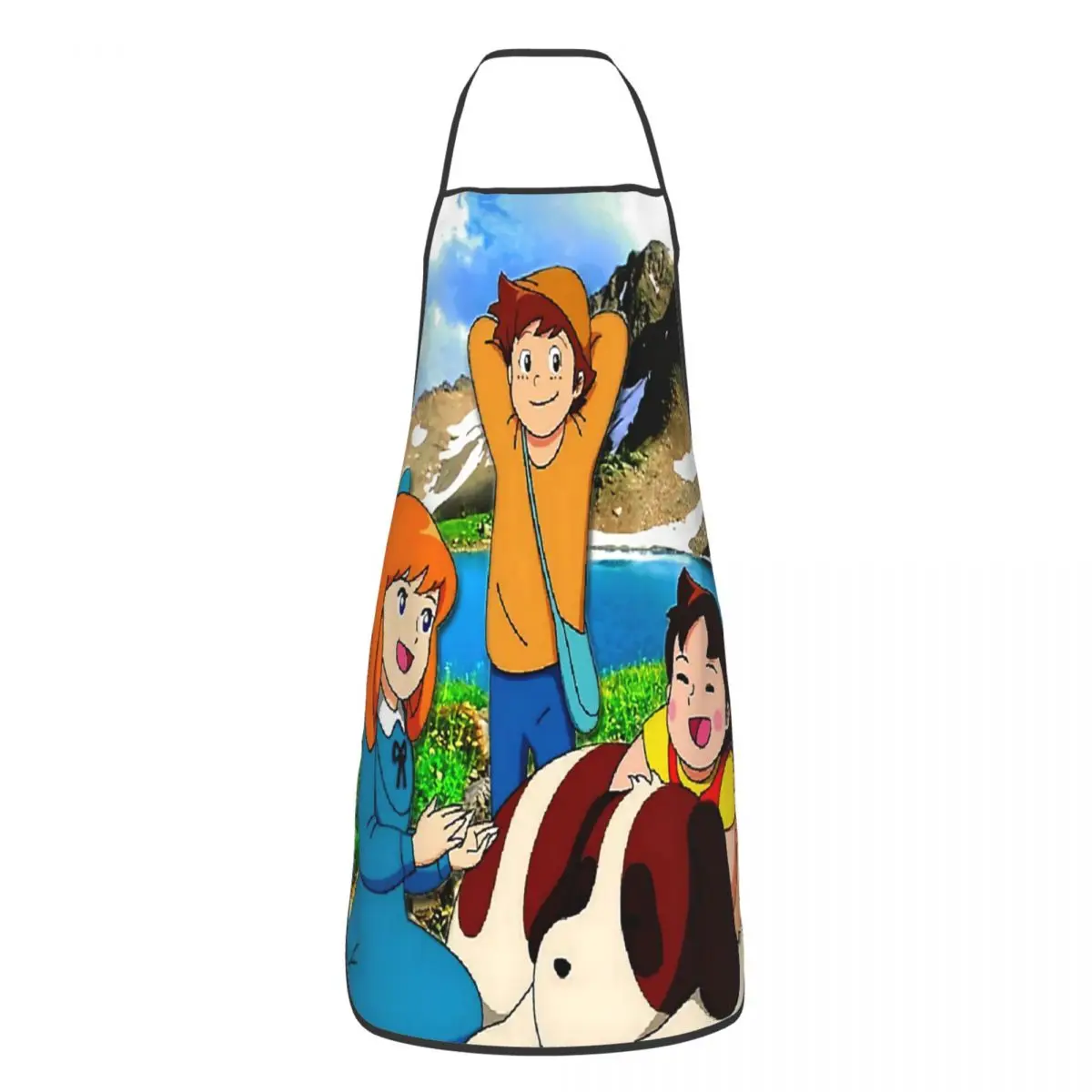 

Bib Heidi Peter And Clara On The Mountain Aprons Men Women Unisex Adult Chef Kitchen Cooking Cartoon Tablier Cuisine Gardening