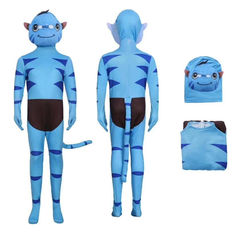 Костюм клоуна COSKids для Хэллоуина, забавный сценический костюм для мальчиков и девочек, без парика и обуви (art.: 3920dbf09718d) - 3920dbf09718d