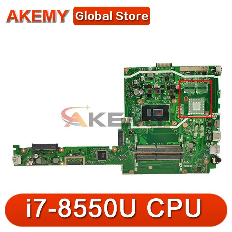 

Akemy X407UA материнская плата для ноутбука с процессором i7-8550U для asus X407 X407U X407UA x407hid материнская плата для ноутбука протестирована полностью 100%