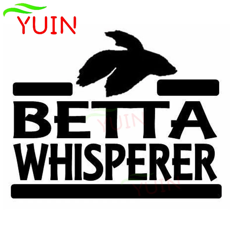 

Classic Betta Whisperer Car Sticker Creative PVC Bumper Rear Windshield Decoration Accessories Waterproof Anti-ultraviolet Decal