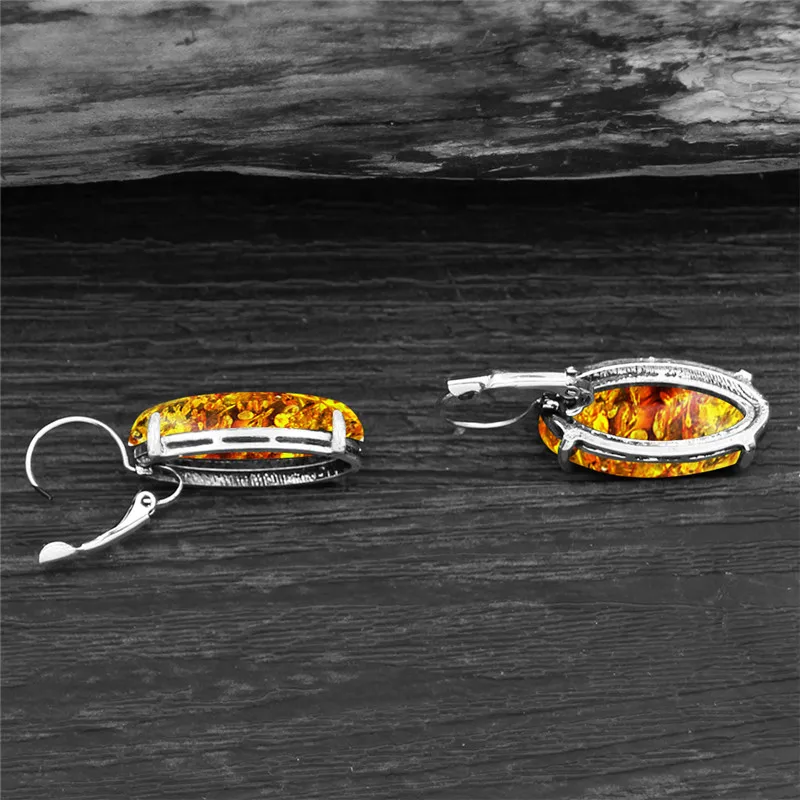 Винтажные серьги в форме глаз с подвеской