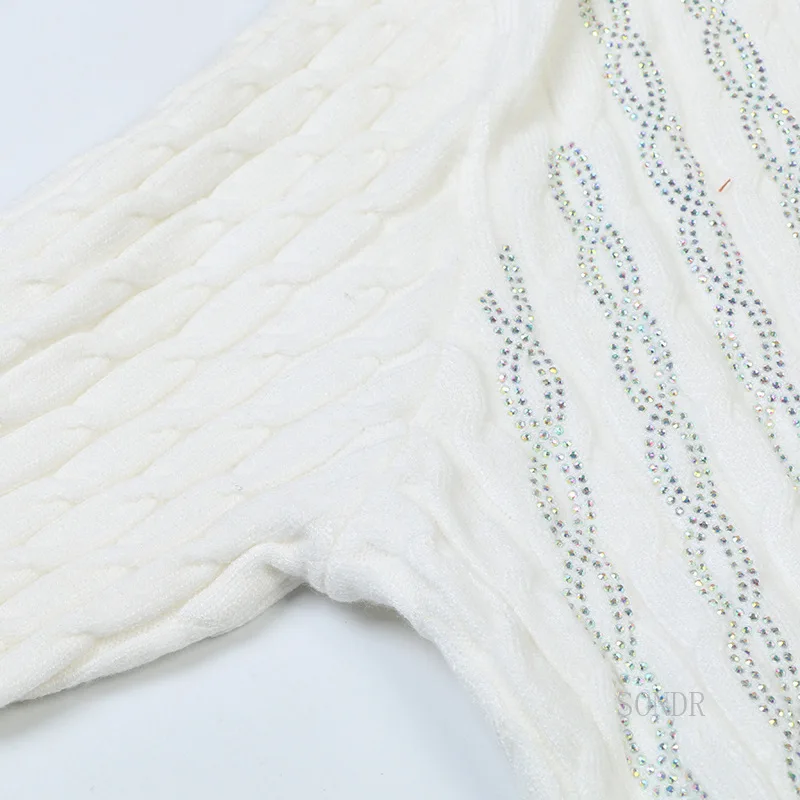 Женский трикотажный кардиган с V-образным вырезом свободный свитер в контрастную