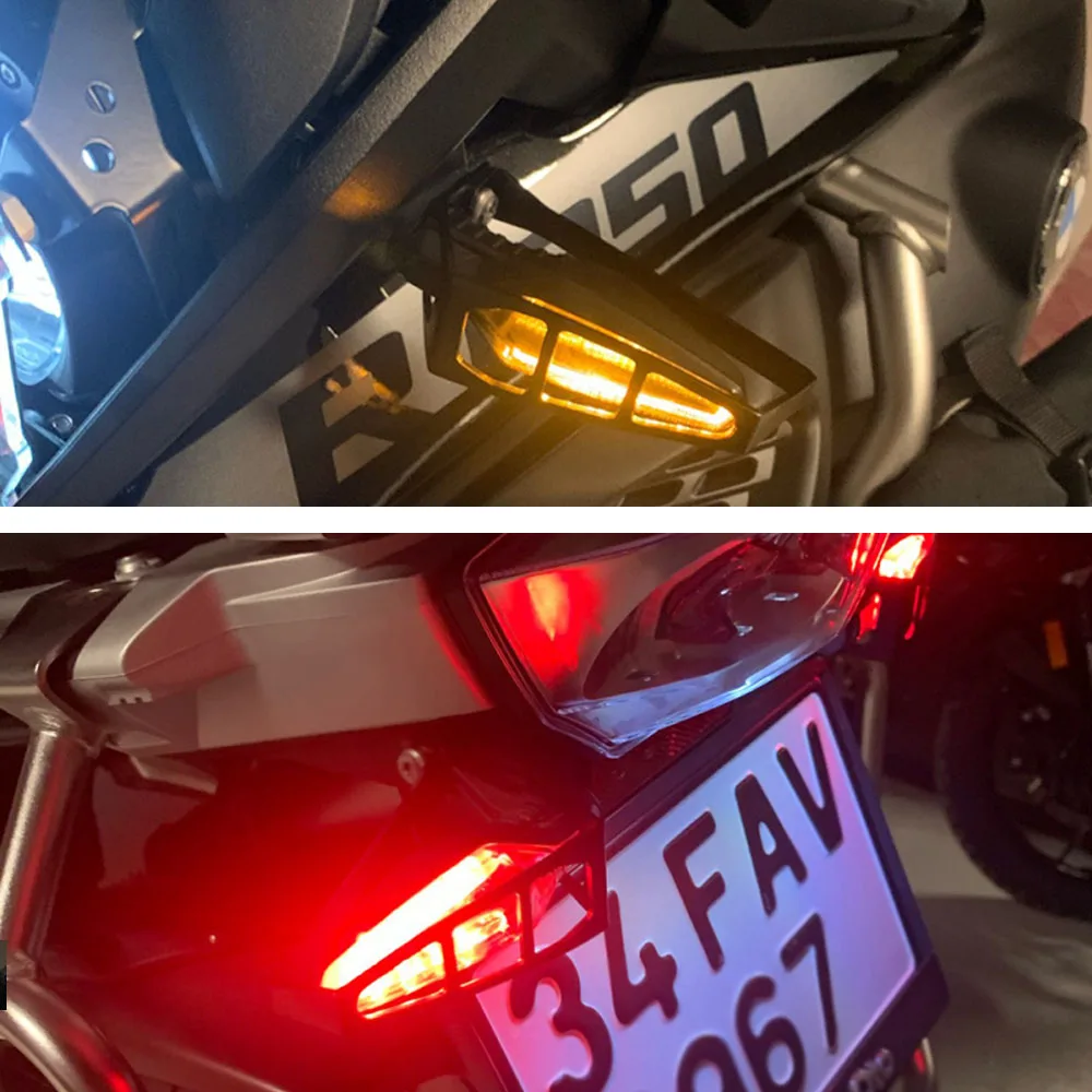 For BMW F900R F900XR G310R G310GS F750GS F850GS ADV Adventure 2019 2020 2021 2022 Motorcycle Turn Signal LED Light Cover Shield images - 6