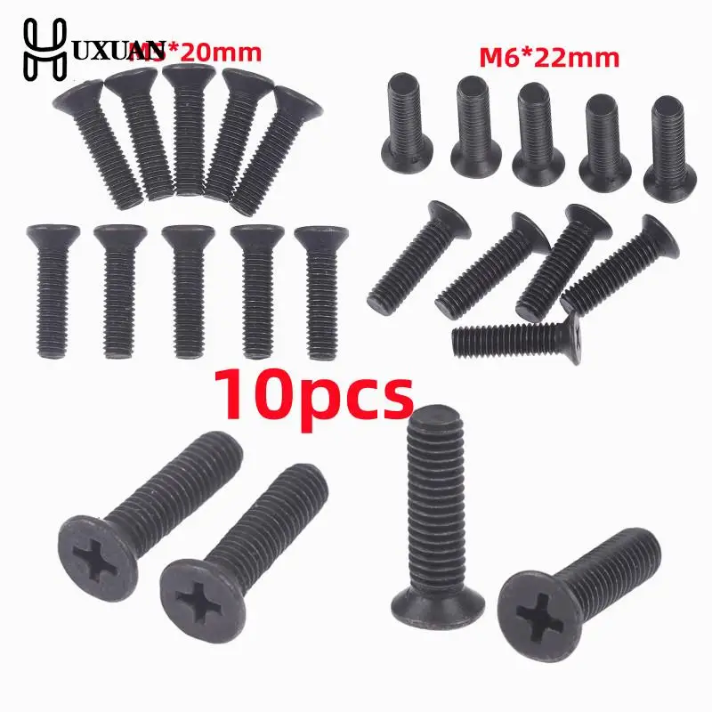 10 шт. крепежный винт M5 * 20 мм M6 22 с левой резьбой для 1/4 ''UNF 3/8'' UNF