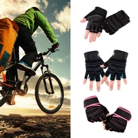 1 pair exercise gloves half finger lightweight easy to wear shockproof exercise gloves fitness gloves for men women