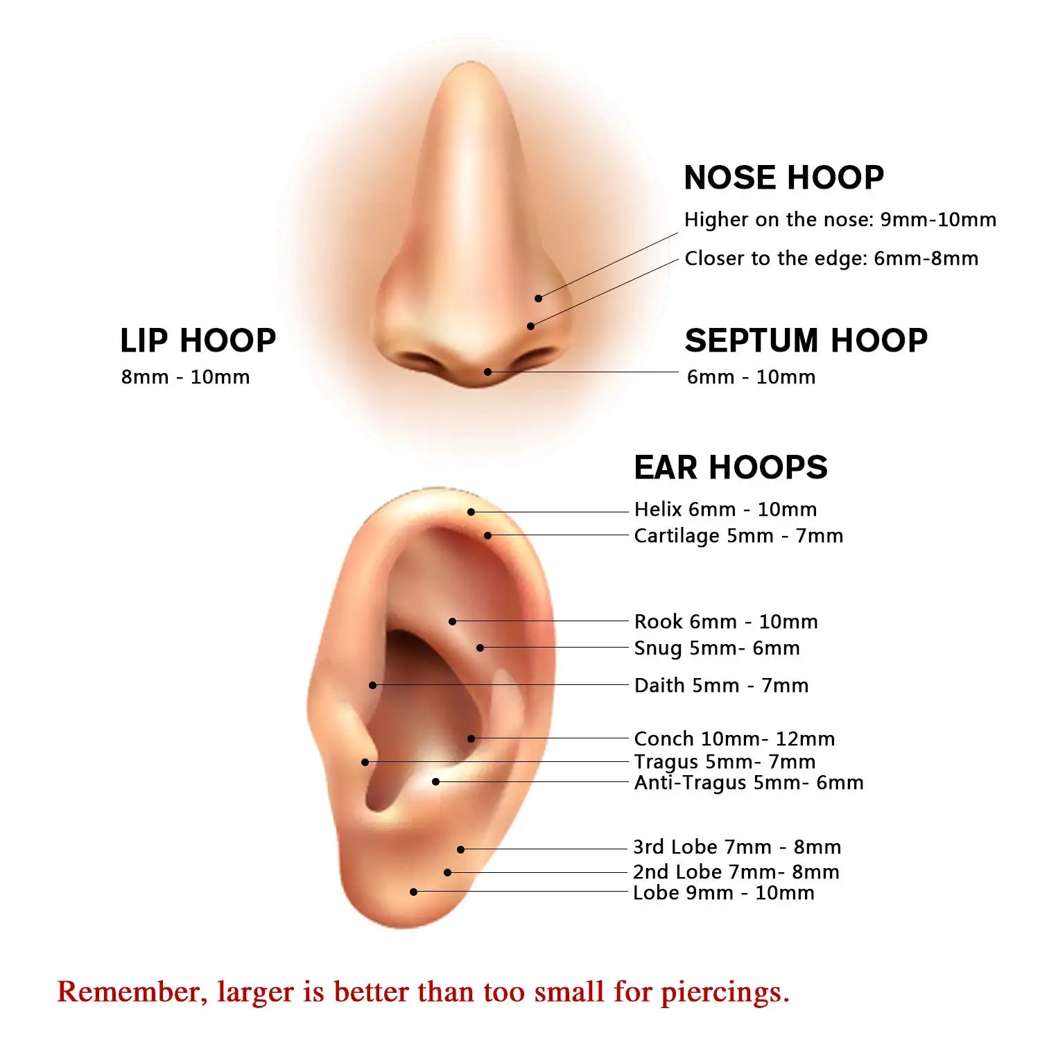 1.2x8/10/12mm Titanium Septum Round Opal Nose Rings Clicker Ear Cartilage Earrings Hoop Tragus Helix Lip Ring