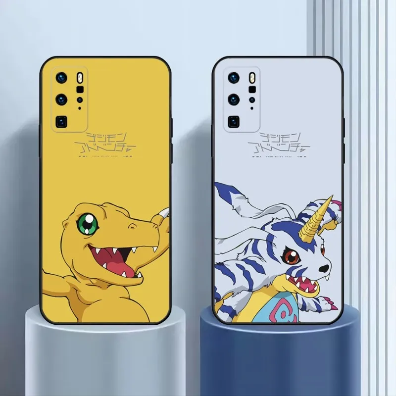 

Digimon Phone Case For OPPO Find X5 X3 X2 A93 Reno 4 3 Pro A74 A72 A53 Soft Black Phone Cover High Quality