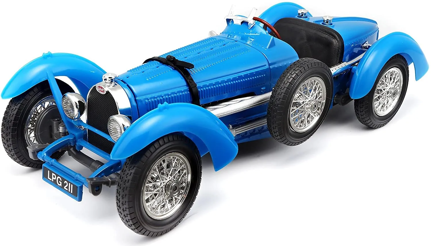 

Синяя модель автомобиля Burago 1:18 Bugatti, тип 59, 1934