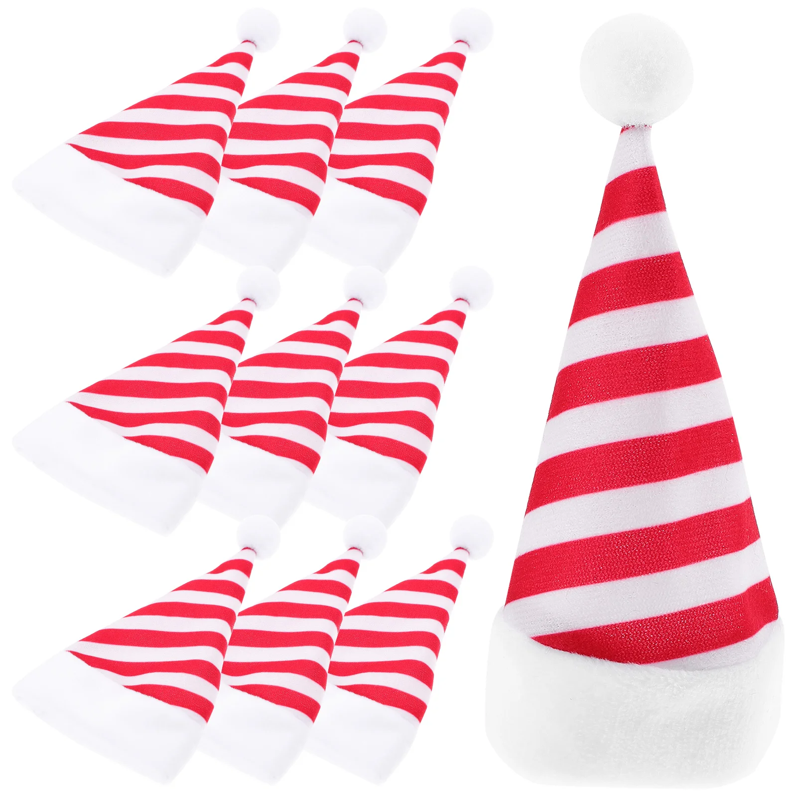 10 шт. мини-рождественская шапка леденец Санта-Клаус серебряная посуда держатели