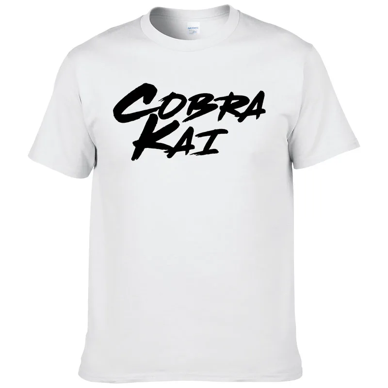 

New Cobra Kai T-shirt Casual Comfortable Pure Cotton Top Men Cobra Kai T-shirt Printed Popular Streetwear Clothes