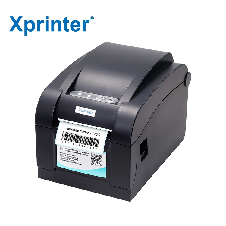 Фото Принтер Xprinter XP-350B/350BM 2-в-1 для прямой термопечати чеков, билетов и этикеток (3 дюйма/80 мм) №1